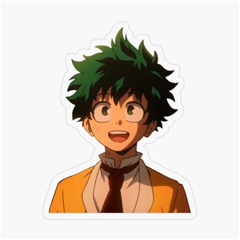 Izuku Midoriya Sticker Sticker By Zoeygold13 Anime Printables Anime