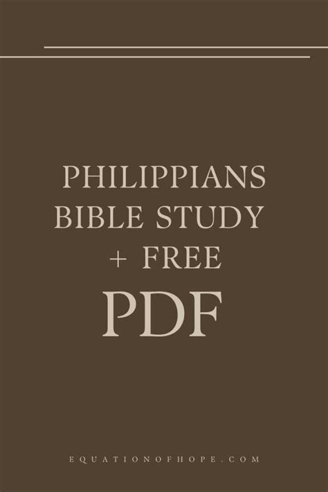 Philippians Bible Study Manual And Booklet In Three Colors