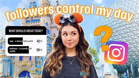 Followers Control My Day At Disney Fall Edition Youtube