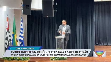 Estado de SP anuncia repasse de R 347 milhões para Saúde no Vale do