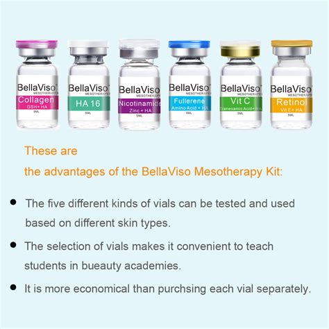 BellaViso Facial Collagen GSH HA Skin Rejuvenation Mesotherapy Serum