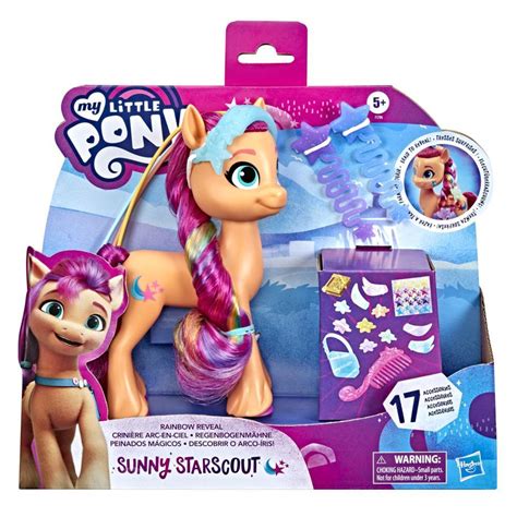 My Little Pony: A New Generation Rainbow Reveal Sunny Starscout - 6 Inch Orange Pony Toy with ...