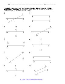 Intersecting And Perpendicular Lines