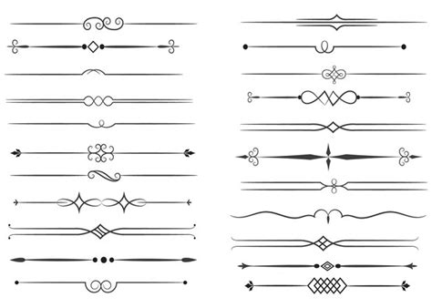 Divisor De P Ginas Y Elementos De Dise O Conjunto De Varios Divisores