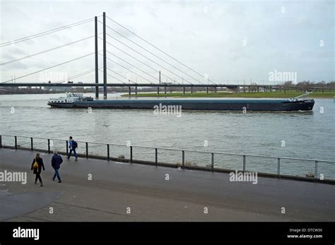 Commercial Barge Dusseldorf Germany Hi Res Stock Photography And Images