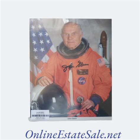 John Glenn Signed Photo Estatesales Org