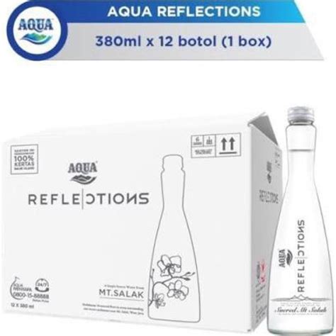 Jual Aqua Reflections 380ml Still 1 Dus Karton Isi 12 Botol Shopee