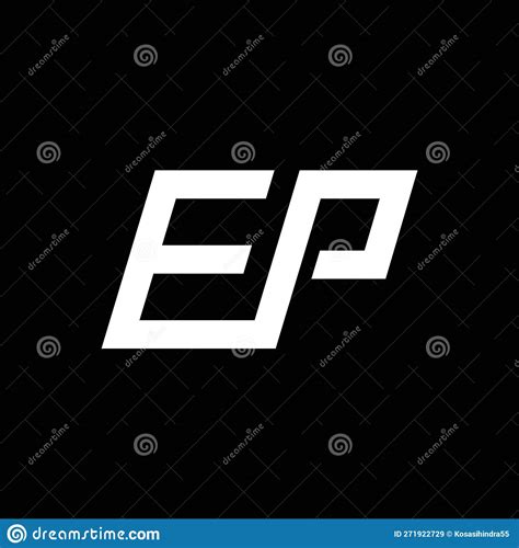 Letter Ep Initial Logo Vector Icon Illustration Stock Vector