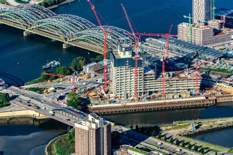 Hamburg Aus Der Vogelperspektive Baustelle Zum Neubau Des Hochhaus