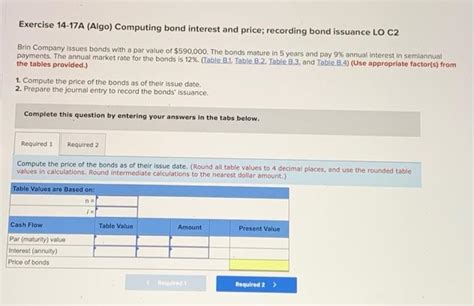 Solved Exercise A Algo Computing Bond Interest And Chegg