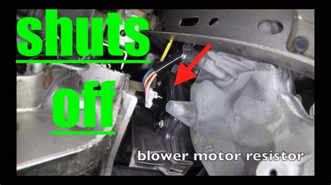 Fan Shuts Off Blower Motor Resistor Replacement Nissan Versa Fix It