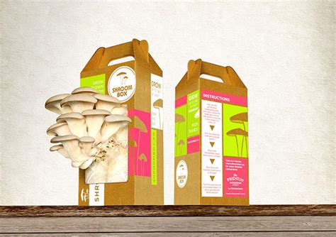 Shroom Box Grow Your Own Mushroom Kit On Behance