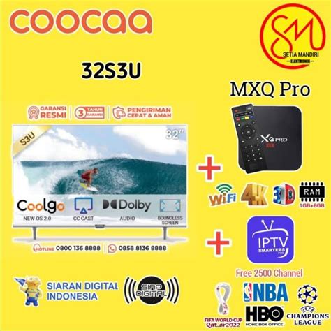 Jual COOCAA 32S3U Android TV BOX MXQ Pro 4K Smart TV Box IPTV 1