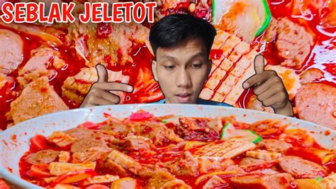 Mukbang Seblak Kumplit Mandi Sambal Bikin Mules Andjontor Mukbang