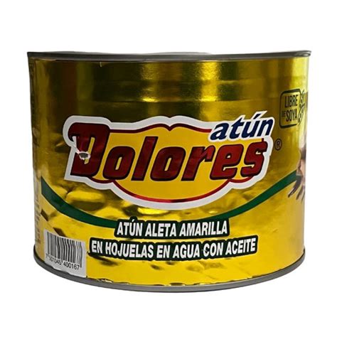 ATUN ALETA AMARILLA EN HOJUELAS EN AGUA CON ACEITE DOLORES 1 88kg DAC