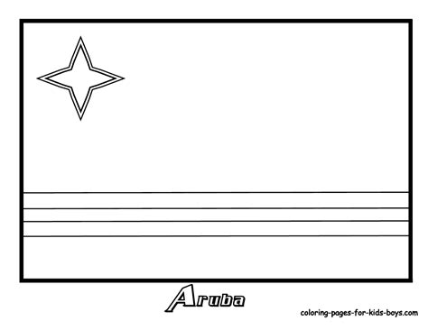 Flag Outline Template - ClipArt Best