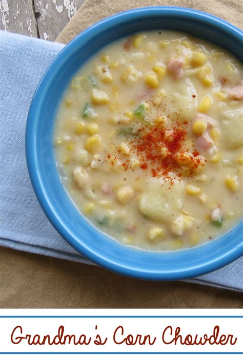 Sweet Corn Chowder Recipe Written Reality