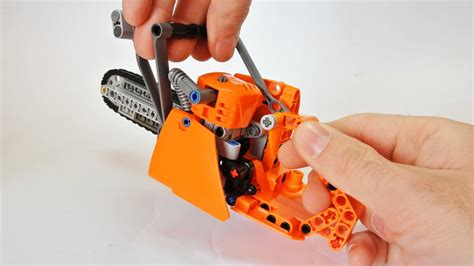 How To Build A Lego Technic Chainsaw Youtube