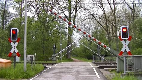 Spoorwegovergang Donaueschingen D Railroad Crossing