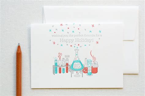 Letterpress Chemistry Holiday Card