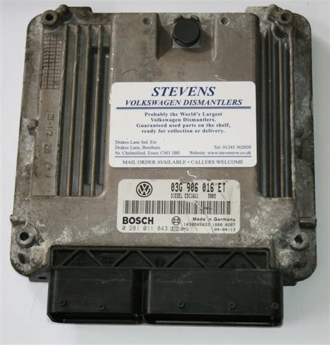 Used Genuine VW Golf 2 0 TDI Engine Ecu 03G 906 016 ET UK S No 1