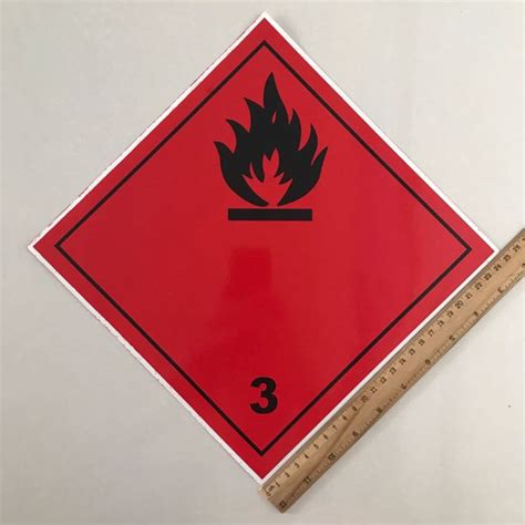 Dangerous Goods Label Imdg Imo3 Class 3 Hobbies And Toys Stationery