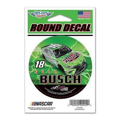 Kyle Busch 2022 Wincraft #18 Interstate Batteries/JGR Round Decal 3" - TRC, Inc. Sports Apparel ...