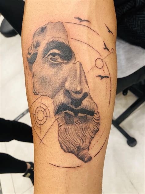 Marcus Aurelius And A Pattern Done At Celebrity Tattoos Surfers