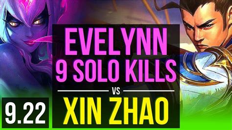 Evelynn Vs Xin Zhao Jungle Solo Kills Legendary Kda