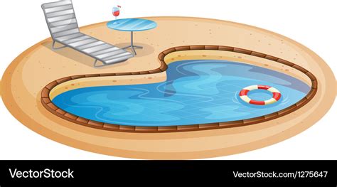 A Swimming Pool Royalty Free Vector Image Vectorstock