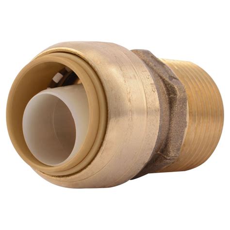 Sharkbite 3 4 In Push To Connect X Mip Brass Adapter Fitting U134lfa