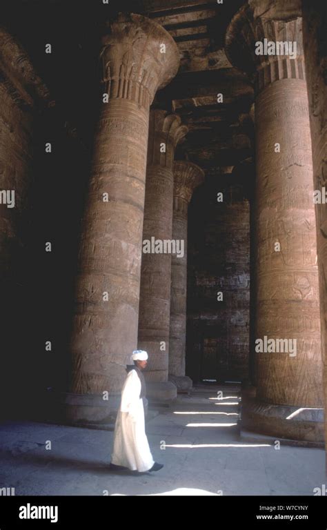 Columns In The Hypostyle Hall Temple Of Horus Edfu Egypt Ptolemaic