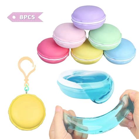 Crystal Clay Macaroon Slime Kit Mud Putty Toy Soft Squeeze Squishy