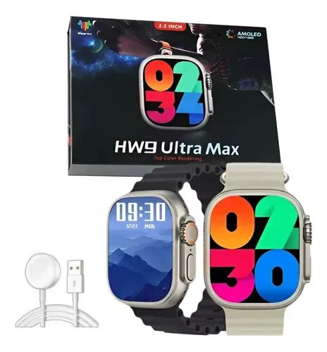 Smartwatch Hw9 Ultra Max Series 9 Amoled 49mm 2 Brinde Parcelamento