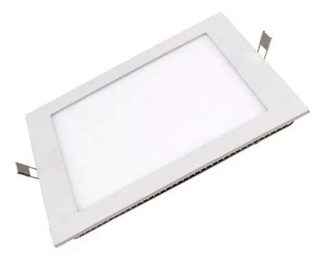 Panel Plafon Led Sica Techo 6w Cuadrado Backlit Embutir Color Blanco