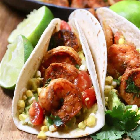 Blackened Shrimp Tacos With Avocado Salsa Recipe