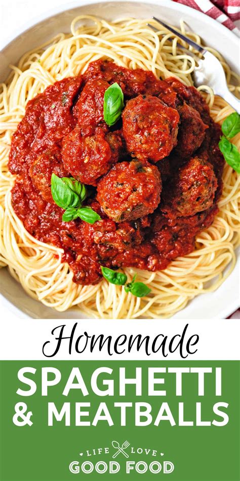 Saucy Spaghetti And Meatballs Life Love And Good Food