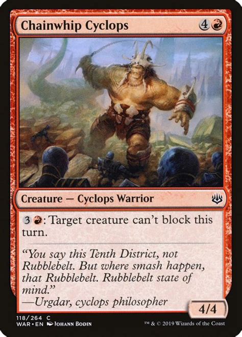 Chainwhip Cyclops Cyclops Magic The Gathering Mtg