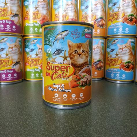 Jual Super Cat Can 400 Gr Wet Cat Food Kitten Adult Supercat Kaleng