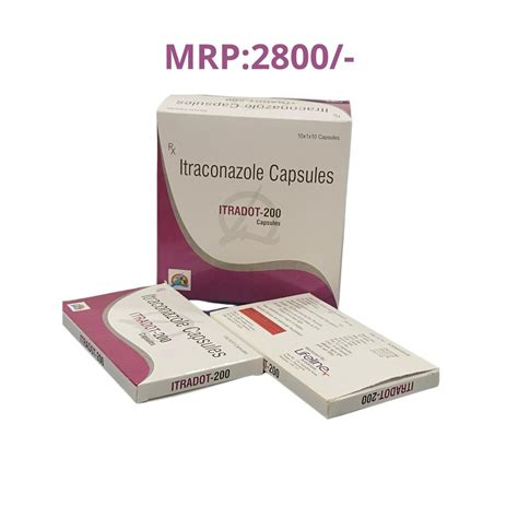 Itradot Itraconazole Capsules Prescription Packaging Size