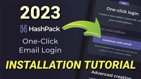 One Click Email Login Hashpack Wallet Installation Tutorial