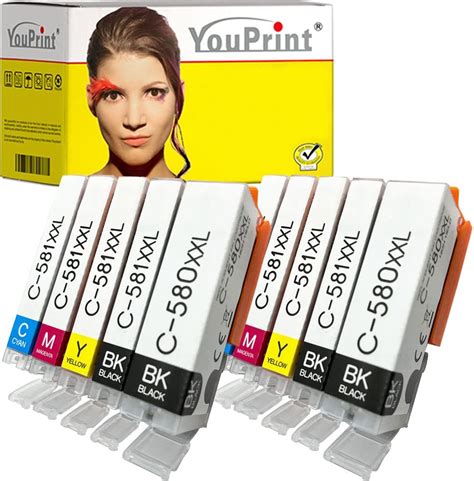 Youprint Ink Cartridges Replace Canon Pgi Cli Xxl Compatible