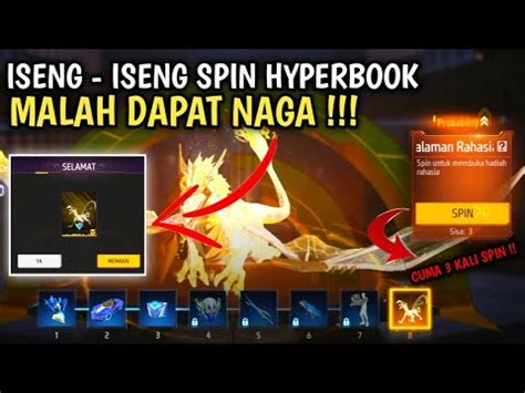 ISENG ISENG SPIN HYPERBOOK MALAH DAPET NAGA EMASS YouTube