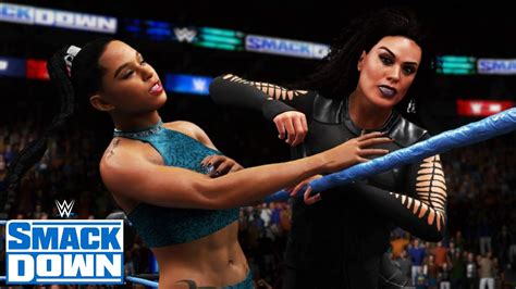 Wwe 2k20 Smackdown Bianca Belair Vs Tamina Youtube