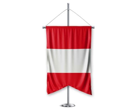 Premium Photo Peru Up 3d Flags On Pole Stand Support Pedestal