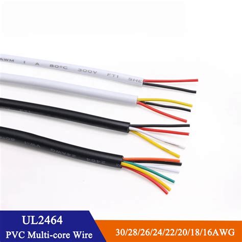 White Ul Sheathed Wire Awg Copper Signal