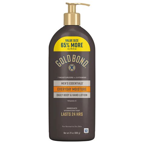 Gold Bond Men S Essentials Everyday Moisture Daily Body And Hand Lotion Shop Body Lotion At H E B