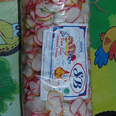 Jual Kerupuk Bawang Sari Laut Krupuk Warna Warni Mentah Repack