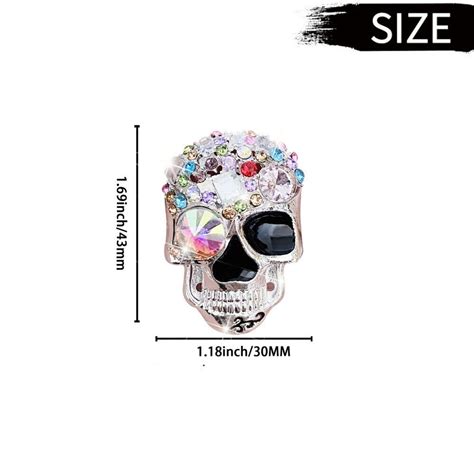 Plastic And Rhinestone Cool Crystal Skull Car Air Fresheners Vents