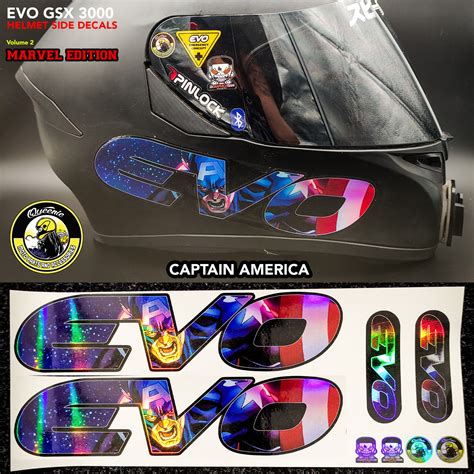 Evo Helmet Side Strip Kit Decals Gsx For V And V Hologram